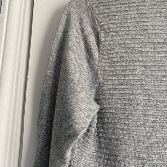 Eileen Fisher Ribbed Waterfall Long Sleeves open Cardigan, Size: Medium - Picture 4 of 10